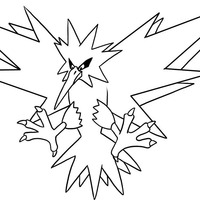 Desenho de Zapdos para colorir