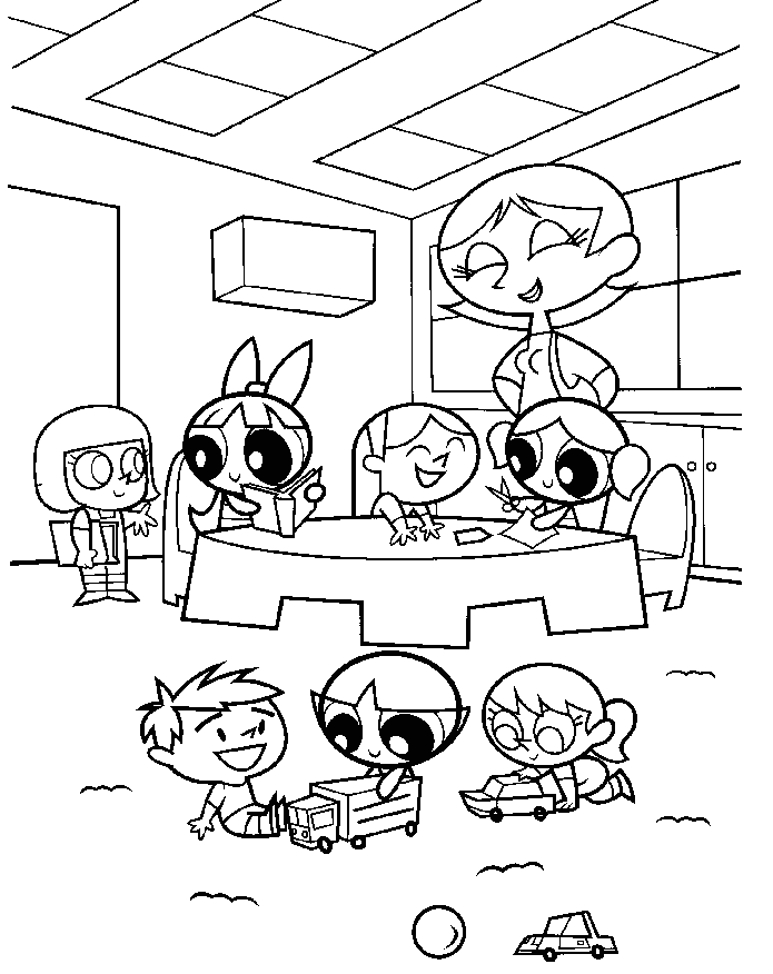 Desenho de Amigas Superpoderosas para colorir - Tudodesenhos