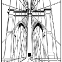 Desenho de Ponte  para colorir