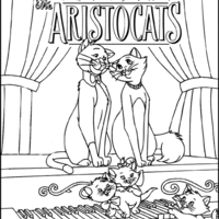 Desenho de Arisgatos da Disney para colorir