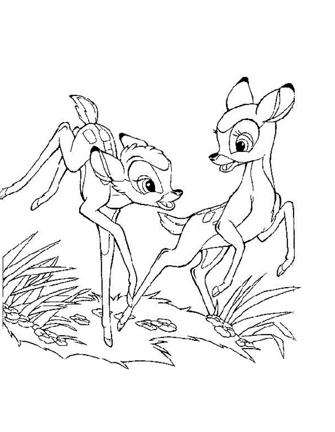 Bambi e amiga brincando