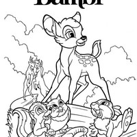 Desenho de Filme Bambi para colorir