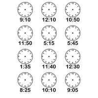 Desenho de Marcar horas no relógio para colorir