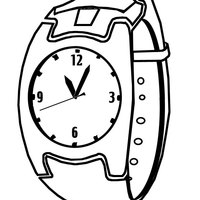 Desenho de Relógio de pulso para colorir