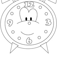 Desenho de Relógio de montar para colorir