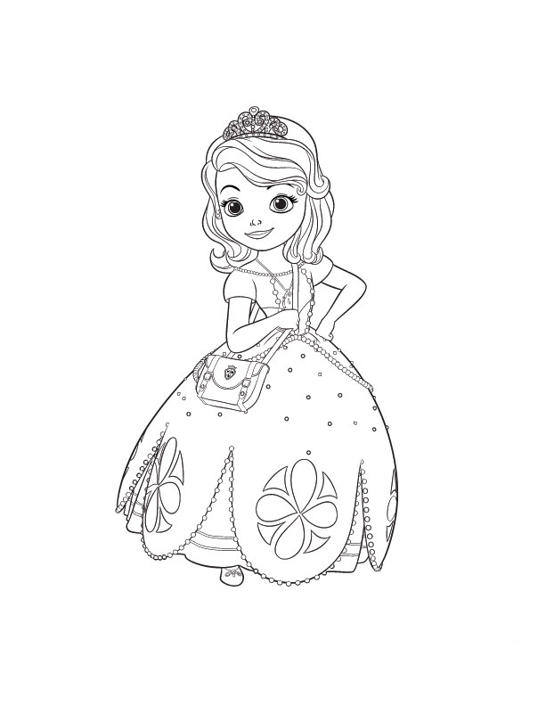 Desenhos para Colorir Princesinha Sofia