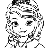 Desenho de Sofia princesa da Disney para colorir