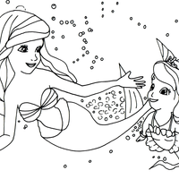 Desenho de Princesa sereia Sofia the first para colorir