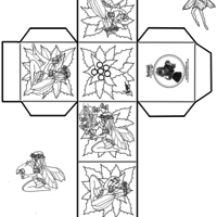 Desenho de Como fazer caixa decorada com flores para colorir