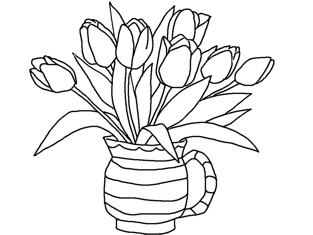 Vaso de tulipas