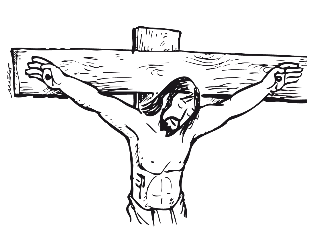 Rosto de jesus na cruz