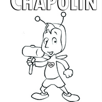 Desenho de Chapolin super-herói para colorir