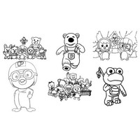 Desenho de Personagens de Pororo para colorir