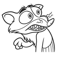 Desenho de Personagem de Zootrópolis para colorir
