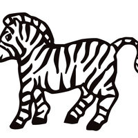 Desenho de Zebrinha para colorir