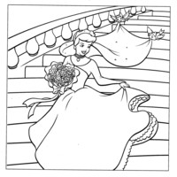 Desenho de Conto da Cinderela para colorir