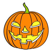 Desenhos de Abóboras do Halloween para colorir