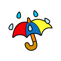 Desenhos de Guarda-chuva para colorir