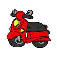 Desenhos de Moto para colorir