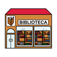 Desenhos de Biblioteca para colorir