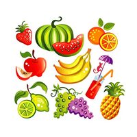 Desenhos de Frutas para colorir