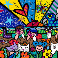 Desenhos de Romero Britto para colorir