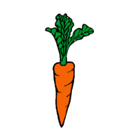 Desenhos de Cenoura para colorir