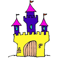 Desenhos de Castelo para colorir