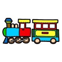 Desenhos de Trem para colorir