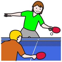 Desenhos de Ping-pong para colorir