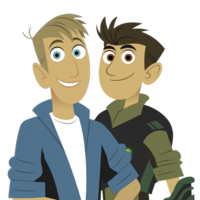 Desenhos de Aventuras com os Kratts para colorir