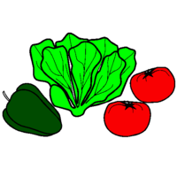 Desenhos de Verduras para colorir