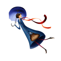 Desenhos de Mary Poppins para colorir