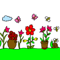 Desenhos de Jardim para colorir