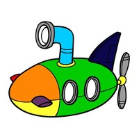 Desenhos de Submarino para colorir