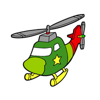 Desenhos de Helicóptero para colorir