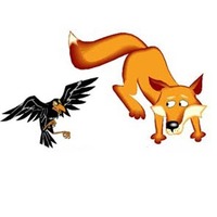Desenhos de A raposa e o corvo para colorir